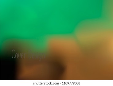 Creative Cover Page. Vector Layout for Leaflets. Blurred Decorative Creative Color Page in Abstract Style with Text Box. Vector Pattern for Posters. Nice A4 Color Sample.