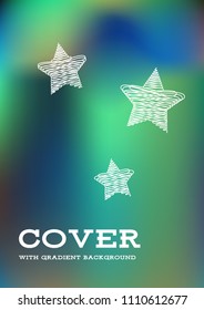 Creative Cover Page. Vector Layout for Leaflets. Blurred Decorative Creative Color Page in Abstract Style with Text Box. Vector Pattern for Posters. Nice A4 Color Sample.