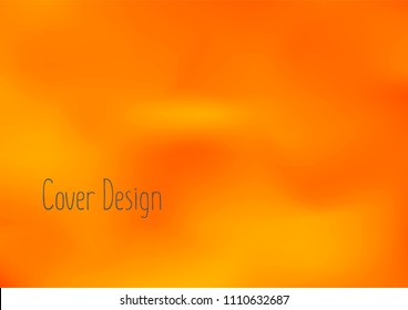 Creative Cover Page. Vector Layout for Leaflets. Blurred Decorative Creative Color Page in Abstract Style with Text Box. Vector Pattern for Posters. Nice A4 Color Sample.
