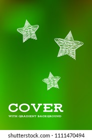Creative Cover Page. Vector Layout for Leaflets. Blurred Decorative Creative Color Page in Abstract Style with Text Box. Vector Pattern for Posters. Nice A4 Color Sample.