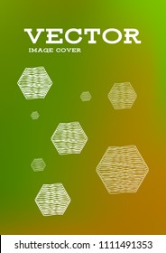 Creative Cover Page. Vector Layout for Leaflets. Blurred Decorative Creative Color Page in Abstract Style with Text Box. Vector Pattern for Posters. Nice A4 Color Sample.