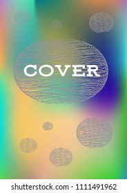 Creative Cover Page. Vector Layout for Leaflets. Blurred Decorative Creative Color Page in Abstract Style with Text Box. Vector Pattern for Posters. Nice A4 Color Sample.