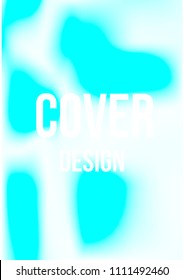 Creative Cover Page. Vector Layout for Leaflets. Blurred Decorative Creative Color Page in Abstract Style with Text Box. Vector Pattern for Posters. Nice A4 Color Sample.