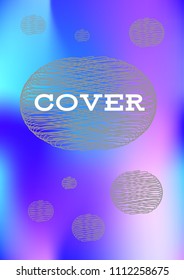 Creative Cover Page. Vector Layout for Leaflets. Blurred Decorative Creative Color Page in Abstract Style with Text Box. Vector Pattern for Posters. Nice A4 Color Sample.