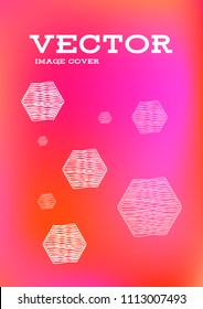 Creative Cover Page. Vector Layout for Leaflets. Blurred Decorative Creative Color Page in Abstract Style with Text Box. Vector Pattern for Posters. Nice A4 Color Sample.