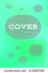 Creative Cover Page. Vector Layout for Leaflets. Blurred Decorative Creative Color Page in Abstract Style with Text Box. Vector Pattern for Posters. Nice A4 Color Sample.