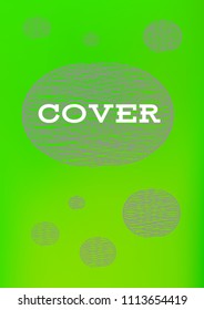 Creative Cover Page. Vector Layout for Leaflets. Blurred Decorative Creative Color Page in Abstract Style with Text Box. Vector Pattern for Posters. Nice A4 Color Sample.