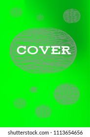 Creative Cover Page. Vector Layout for Leaflets. Blurred Decorative Creative Color Page in Abstract Style with Text Box. Vector Pattern for Posters. Nice A4 Color Sample.