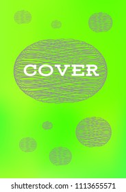 Creative Cover Page. Vector Layout for Leaflets. Blurred Decorative Creative Color Page in Abstract Style with Text Box. Vector Pattern for Posters. Nice A4 Color Sample.