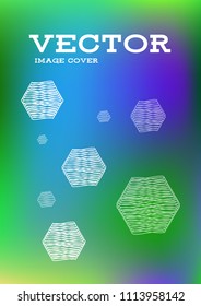 Creative Cover Page. Vector Layout for Leaflets. Blurred Decorative Creative Color Page in Abstract Style with Text Box. Vector Pattern for Posters. Nice A4 Color Sample.