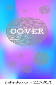 Creative Cover Page. Vector Layout for Leaflets. Blurred Decorative Creative Color Page in Abstract Style with Text Box. Vector Pattern for Posters. Nice A4 Color Sample.