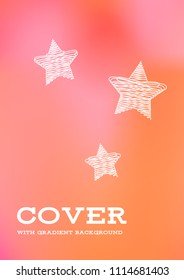 Creative Cover Page. Vector Layout for Leaflets. Blurred Decorative Creative Color Page in Abstract Style with Text Box. Vector Pattern for Posters. Nice A4 Color Sample.