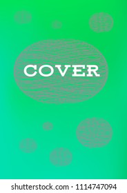 Creative Cover Page. Vector Layout for Leaflets. Blurred Decorative Creative Color Page in Abstract Style with Text Box. Vector Pattern for Posters. Nice A4 Color Sample.