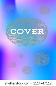 Creative Cover Page. Vector Layout for Leaflets. Blurred Decorative Creative Color Page in Abstract Style with Text Box. Vector Pattern for Posters. Nice A4 Color Sample.