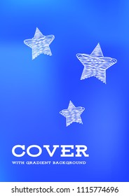 Creative Cover Page. Vector Layout for Leaflets. Blurred Decorative Creative Color Page in Abstract Style with Text Box. Vector Pattern for Posters. Nice A4 Color Sample.