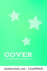 Creative Cover Page. Vector Layout for Leaflets. Blurred Decorative Creative Color Page in Abstract Style with Text Box. Vector Pattern for Posters. Nice A4 Color Sample.