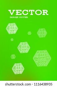 Creative Cover Page. Vector Layout for Leaflets. Blurred Decorative Creative Color Page in Abstract Style with Text Box. Vector Pattern for Posters. Nice A4 Color Sample.