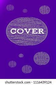 Creative Cover Page. Vector Layout for Leaflets. Blurred Decorative Creative Color Page in Abstract Style with Text Box. Vector Pattern for Posters. Nice A4 Color Sample.