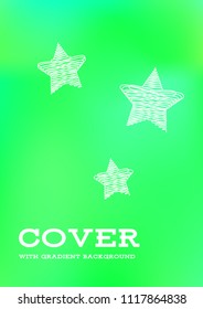 Creative Cover Page. Vector Layout for Leaflets. Blurred Decorative Creative Color Page in Abstract Style with Text Box. Vector Pattern for Posters. Nice A4 Color Sample.