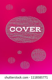 Creative Cover Page. Vector Layout for Leaflets. Blurred Decorative Creative Color Page in Abstract Style with Text Box. Vector Pattern for Posters. Nice A4 Color Sample.