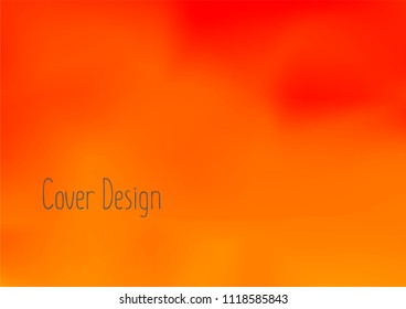 Creative Cover Page. Vector Layout for Leaflets. Blurred Decorative Creative Color Page in Abstract Style with Text Box. Vector Pattern for Posters. Nice A4 Color Sample.