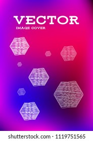 Creative Cover Page. Vector Layout for Leaflets. Blurred Decorative Creative Color Page in Abstract Style with Text Box. Vector Pattern for Posters. Nice A4 Color Sample.