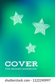Creative Cover Page. Vector Layout for Leaflets. Blurred Decorative Creative Color Page in Abstract Style with Text Box. Vector Pattern for Posters. Nice A4 Color Sample.