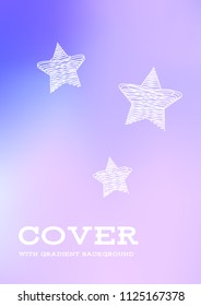 Creative Cover Page. Vector Layout for Leaflets. Blurred Decorative Creative Color Page in Abstract Style with Text Box. Vector Pattern for Posters. Nice A4 Color Sample.