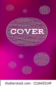 Creative Cover Page. Vector Layout for Leaflets. Blurred Decorative Creative Color Page in Abstract Style with Text Box. Vector Pattern for Posters. Nice A4 Color Sample.