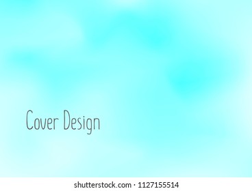 Creative Cover Page. Vector Layout for Leaflets. Blurred Decorative Creative Color Page in Abstract Style with Text Box. Vector Pattern for Posters. Nice A4 Color Sample.
