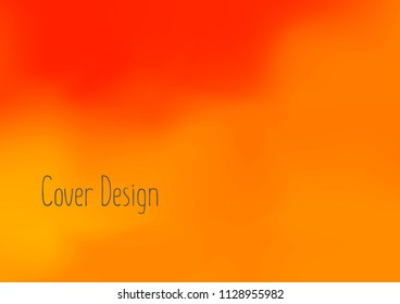 Creative Cover Page. Vector Layout for Leaflets. Blurred Decorative Creative Color Page in Abstract Style with Text Box. Vector Pattern for Posters. Nice A4 Color Sample.