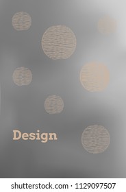 Creative Cover Page. Vector Layout for Leaflets. Blurred Decorative Creative Color Page in Abstract Style with Text Box. Vector Pattern for Posters. Nice A4 Color Sample.