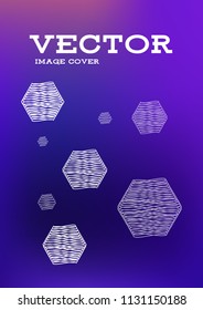 Creative Cover Page. Vector Layout for Leaflets. Blurred Decorative Creative Color Page in Abstract Style with Text Box. Vector Pattern for Posters. Nice A4 Color Sample.