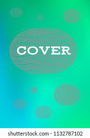 Creative Cover Page. Vector Layout for Leaflets. Blurred Decorative Creative Color Page in Abstract Style with Text Box. Vector Pattern for Posters. Nice A4 Color Sample.