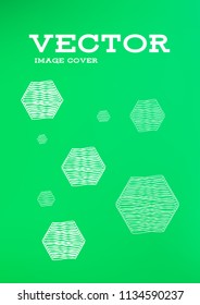 Creative Cover Page. Vector Layout for Leaflets. Blurred Decorative Creative Color Page in Abstract Style with Text Box. Vector Pattern for Posters. Nice A4 Color Sample.