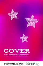 Creative Cover Page. Vector Layout for Leaflets. Blurred Decorative Creative Color Page in Abstract Style with Text Box. Vector Pattern for Posters. Nice A4 Color Sample.