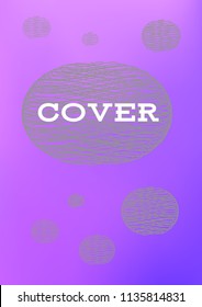 Creative Cover Page. Vector Layout for Leaflets. Blurred Decorative Creative Color Page in Abstract Style with Text Box. Vector Pattern for Posters. Nice A4 Color Sample.
