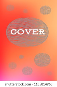 Creative Cover Page. Vector Layout for Leaflets. Blurred Decorative Creative Color Page in Abstract Style with Text Box. Vector Pattern for Posters. Nice A4 Color Sample.