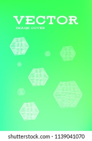 Creative Cover Page. Vector Layout for Leaflets. Blurred Decorative Creative Color Page in Abstract Style with Text Box. Vector Pattern for Posters. Nice A4 Color Sample.