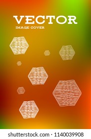 Creative Cover Page. Vector Layout for Leaflets. Blurred Decorative Creative Color Page in Abstract Style with Text Box. Vector Pattern for Posters. Nice A4 Color Sample.