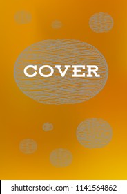 Creative Cover Page. Vector Layout for Leaflets. Blurred Decorative Creative Color Page in Abstract Style with Text Box. Vector Pattern for Posters. Nice A4 Color Sample.