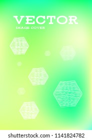 Creative Cover Page. Vector Layout for Leaflets. Blurred Decorative Creative Color Page in Abstract Style with Text Box. Vector Pattern for Posters. Nice A4 Color Sample.