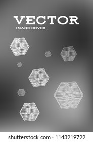 Creative Cover Page. Vector Layout for Leaflets. Blurred Decorative Creative Color Page in Abstract Style with Text Box. Vector Pattern for Posters. Nice A4 Color Sample.