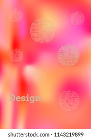Creative Cover Page. Vector Layout for Leaflets. Blurred Decorative Creative Color Page in Abstract Style with Text Box. Vector Pattern for Posters. Nice A4 Color Sample.