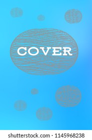 Creative Cover Page. Vector Layout for Leaflets. Blurred Decorative Creative Color Page in Abstract Style with Text Box. Vector Pattern for Posters. Nice A4 Color Sample.