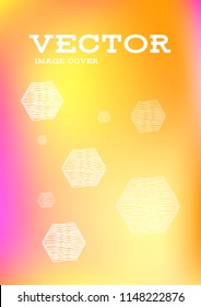 Creative Cover Page. Vector Layout for Leaflets. Blurred Decorative Creative Color Page in Abstract Style with Text Box. Vector Pattern for Posters. Nice A4 Color Sample.