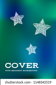 Creative Cover Page. Vector Layout for Leaflets. Blurred Decorative Creative Color Page in Abstract Style with Text Box. Vector Pattern for Posters. Nice A4 Color Sample.