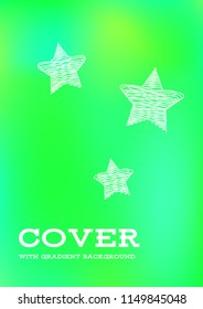 Creative Cover Page. Vector Layout for Leaflets. Blurred Decorative Creative Color Page in Abstract Style with Text Box. Vector Pattern for Posters. Nice A4 Color Sample.