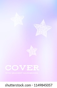 Creative Cover Page. Vector Layout for Leaflets. Blurred Decorative Creative Color Page in Abstract Style with Text Box. Vector Pattern for Posters. Nice A4 Color Sample.