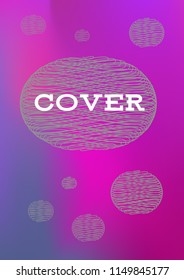 Creative Cover Page. Vector Layout for Leaflets. Blurred Decorative Creative Color Page in Abstract Style with Text Box. Vector Pattern for Posters. Nice A4 Color Sample.